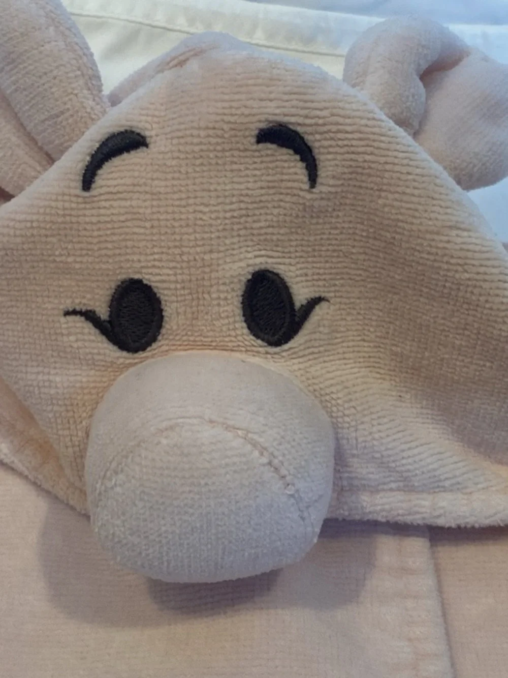 Pottery Barn Kids Winnie the Pooh piglet Hooded Towel with Face Detail